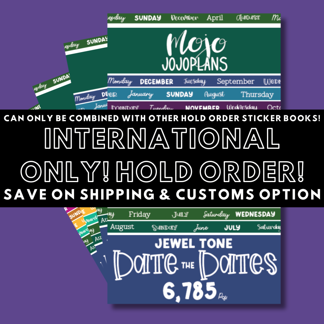 INTERNATIONAL ONLY- Quotes & Word Sticker Books Options (No U.S. Orders)