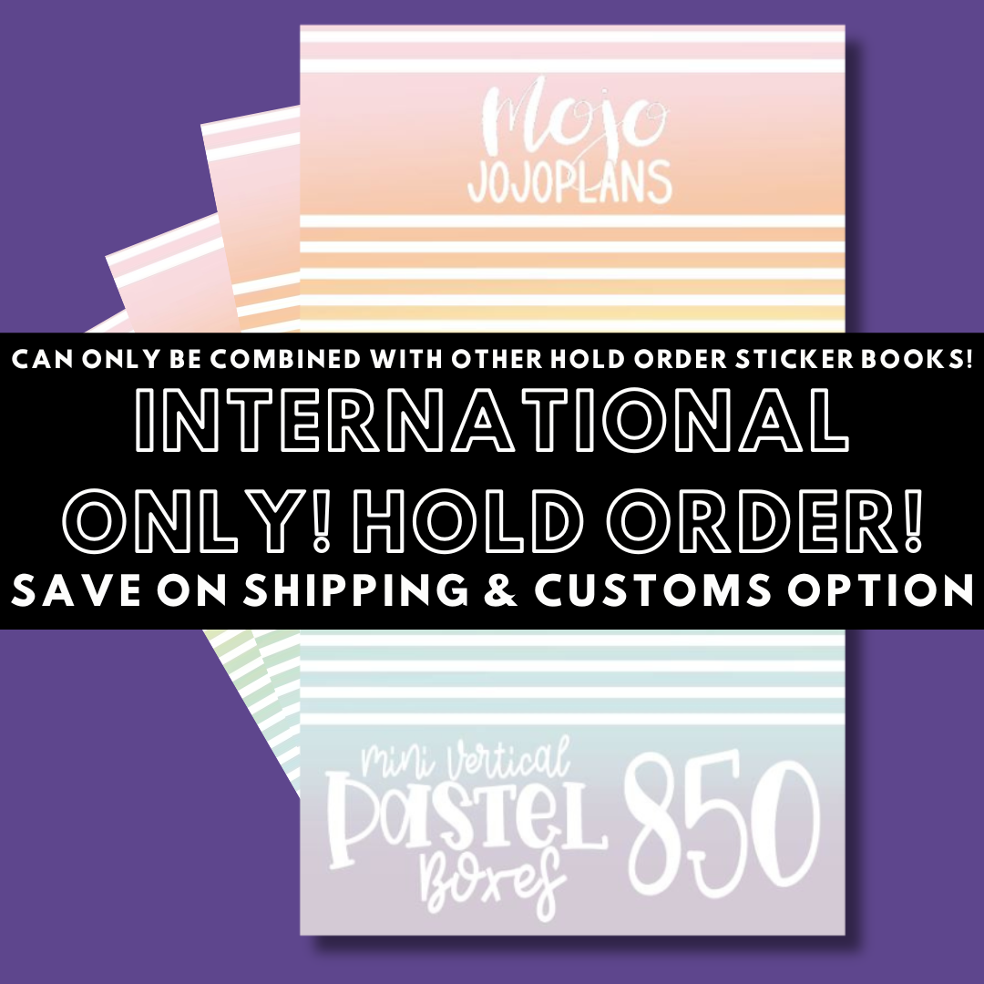 INTERNATIONAL ONLY- Mini Sticker Books Options (No U.S. Orders)