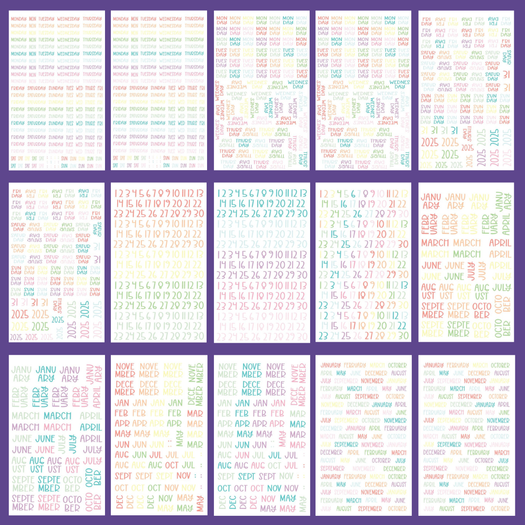 Pastel Date It! Sticker Book