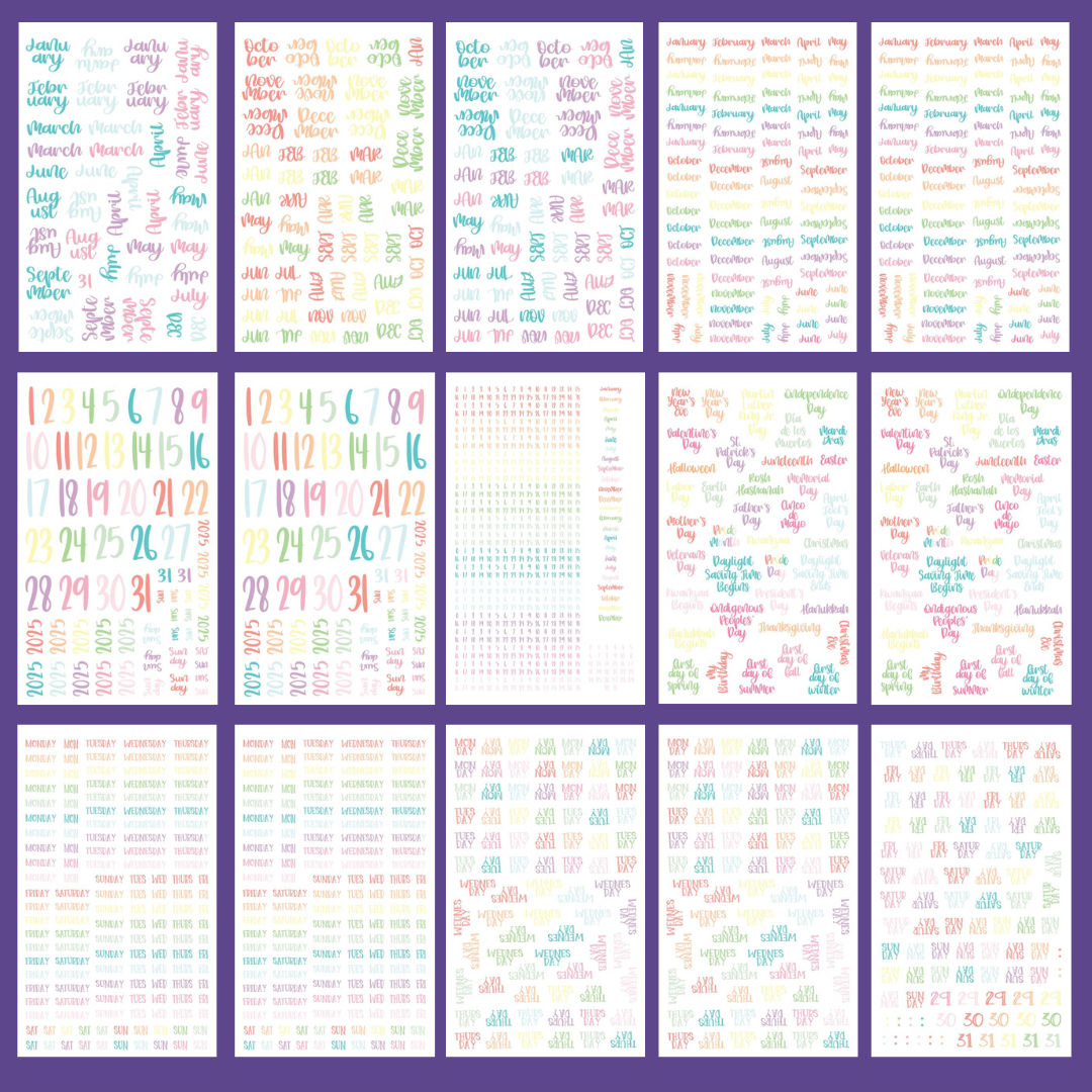 Pastel Date It! Sticker Book