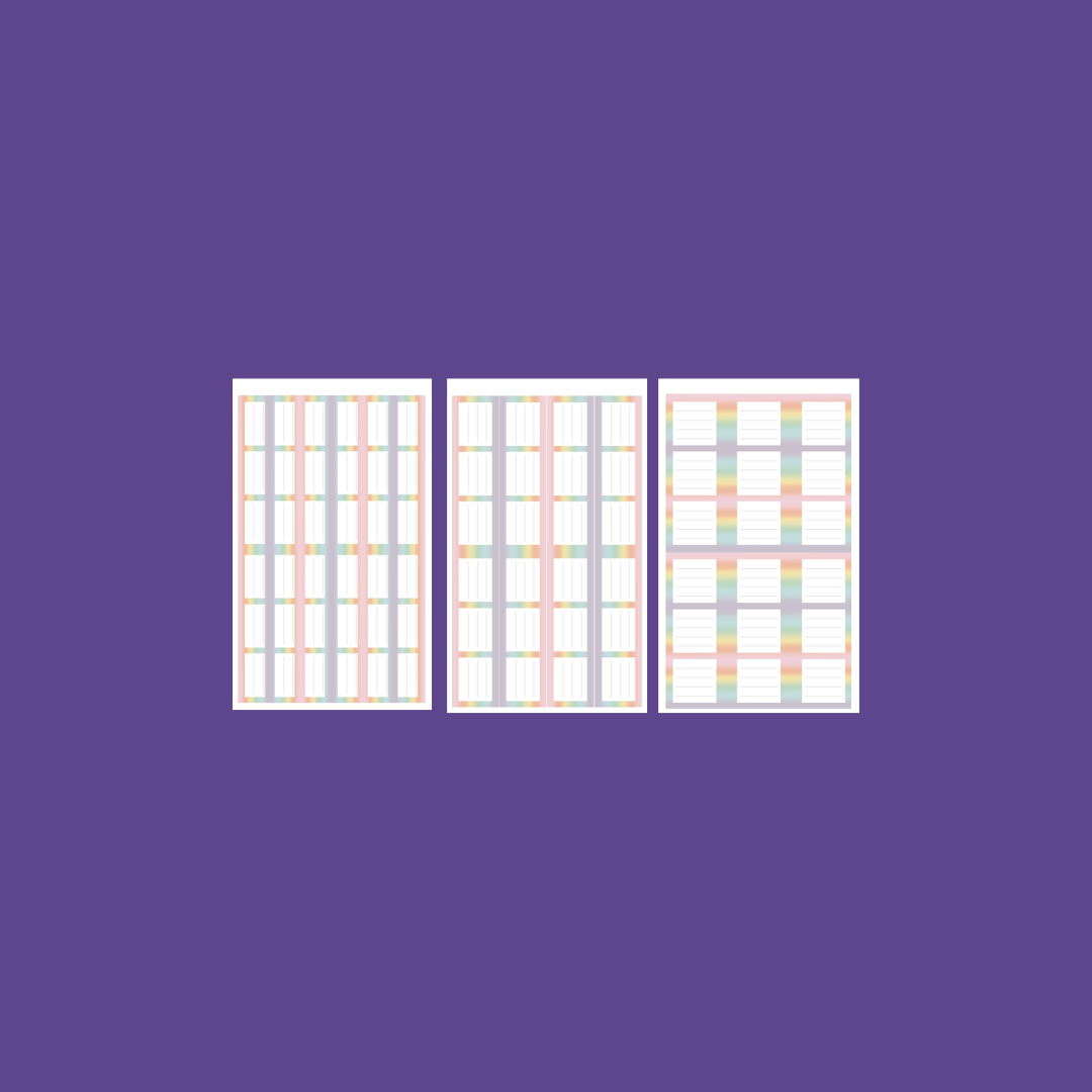 Pastel Journaling Boxes 2.0 Sticker Book