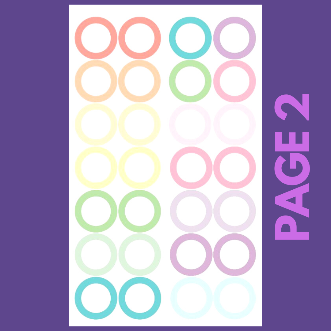 INDIVIDUAL SHEETS Pastel Shapes