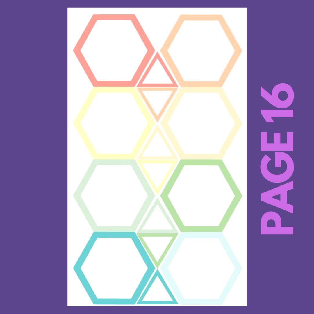 INDIVIDUAL SHEETS Pastel Shapes