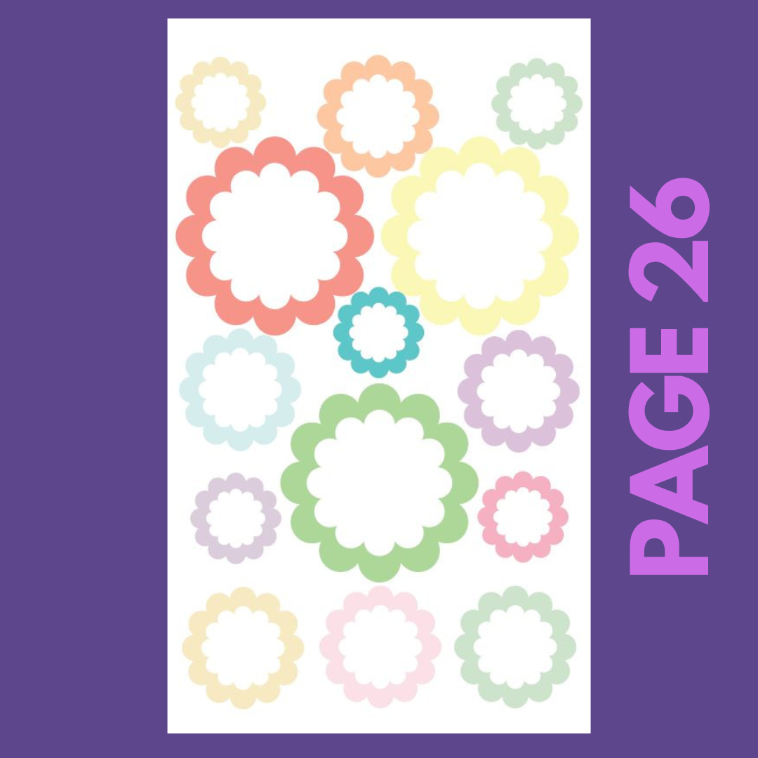 INDIVIDUAL SHEETS Pastel Shapes