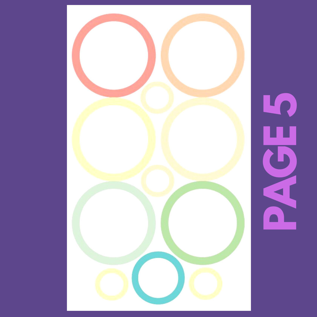 INDIVIDUAL SHEETS Pastel Shapes