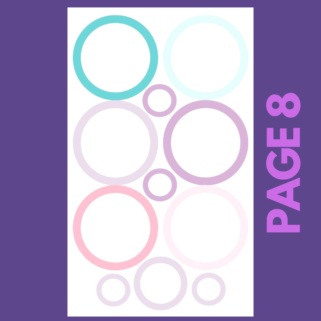 INDIVIDUAL SHEETS Pastel Shapes