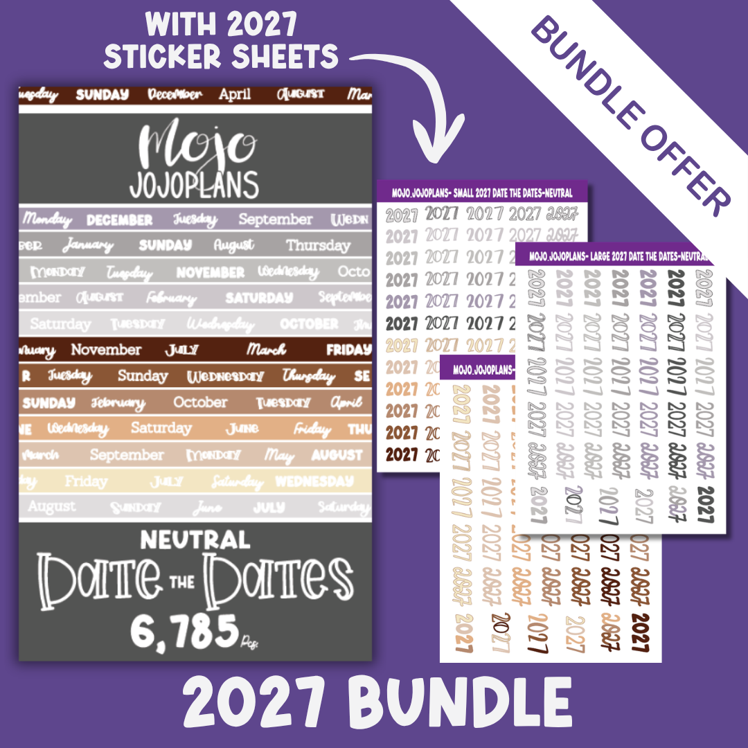 2027 Neutral Date the Dates Bundle