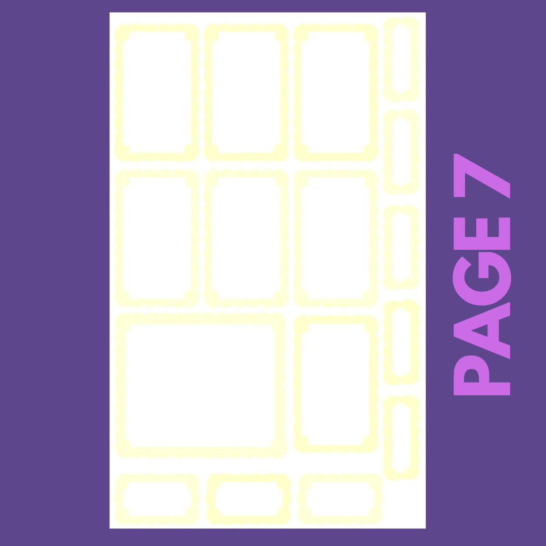 INDIVIDUAL SHEETS Pastel Scalloped Boxes