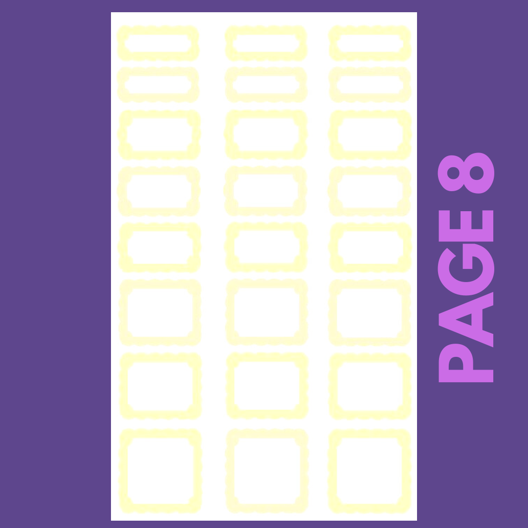 INDIVIDUAL SHEETS Pastel Scalloped Boxes