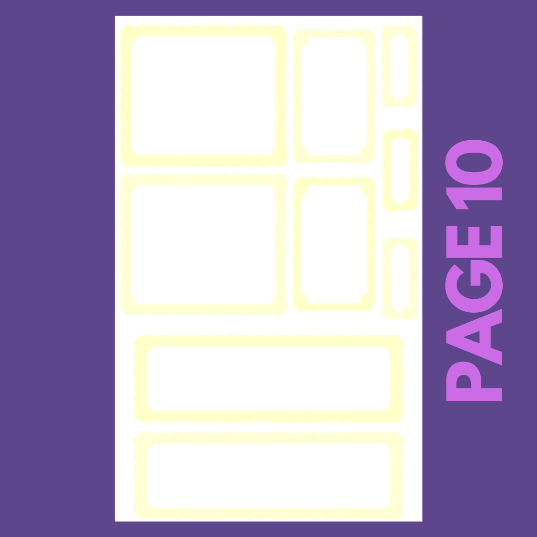 INDIVIDUAL SHEETS Pastel Scalloped Boxes