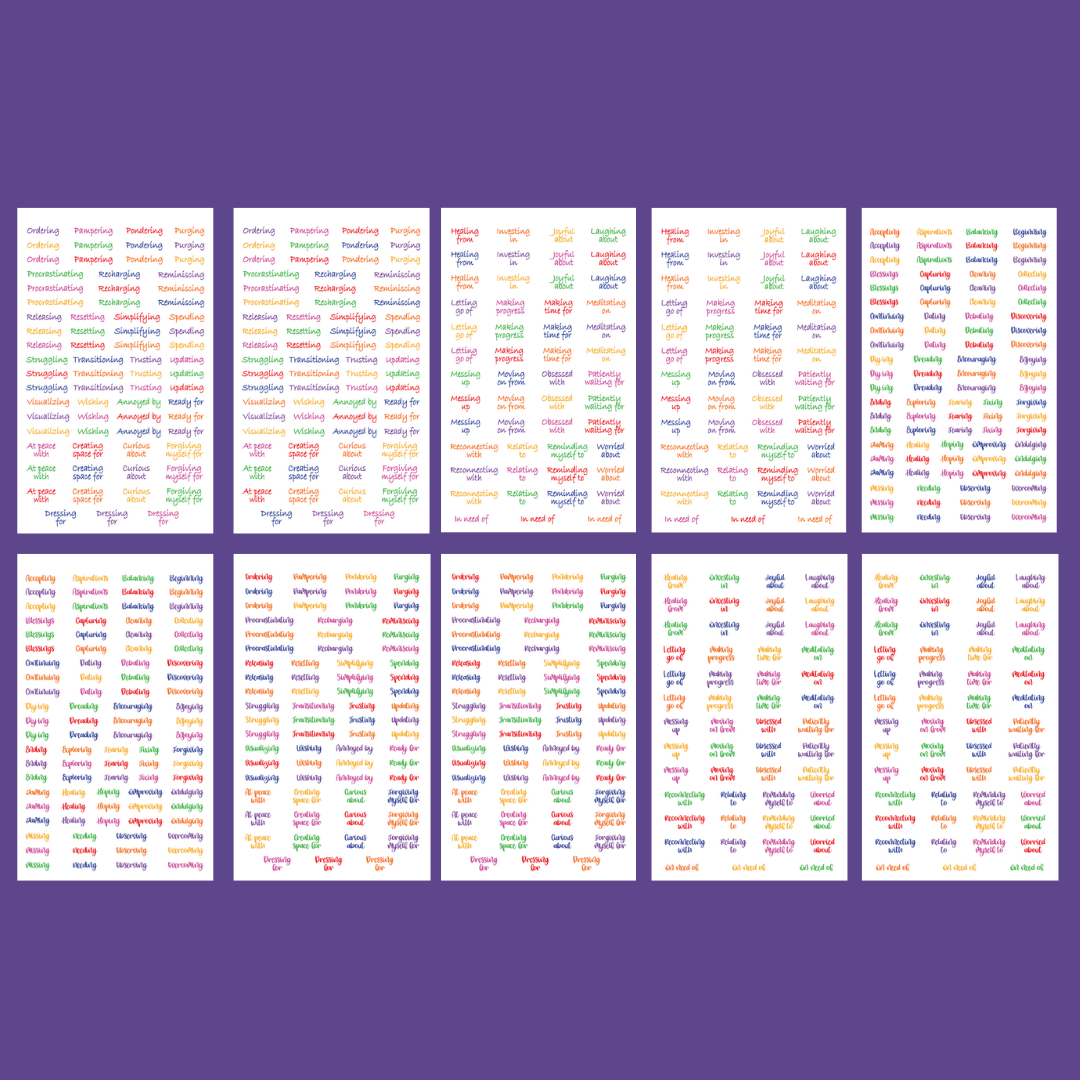 Rainbow Currently 2.0 Sticker Book