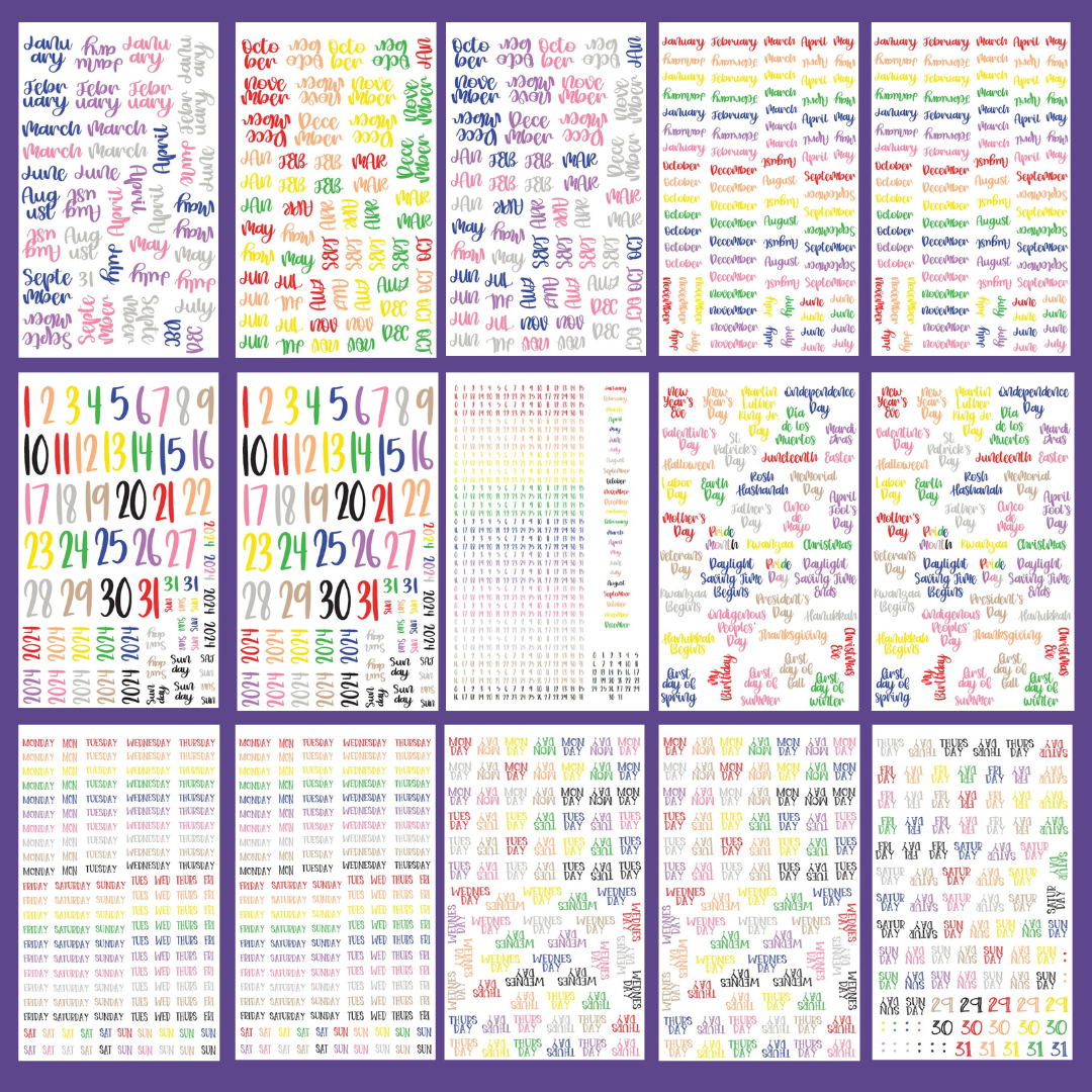 Rainbow Date It 2.0! Sticker Book