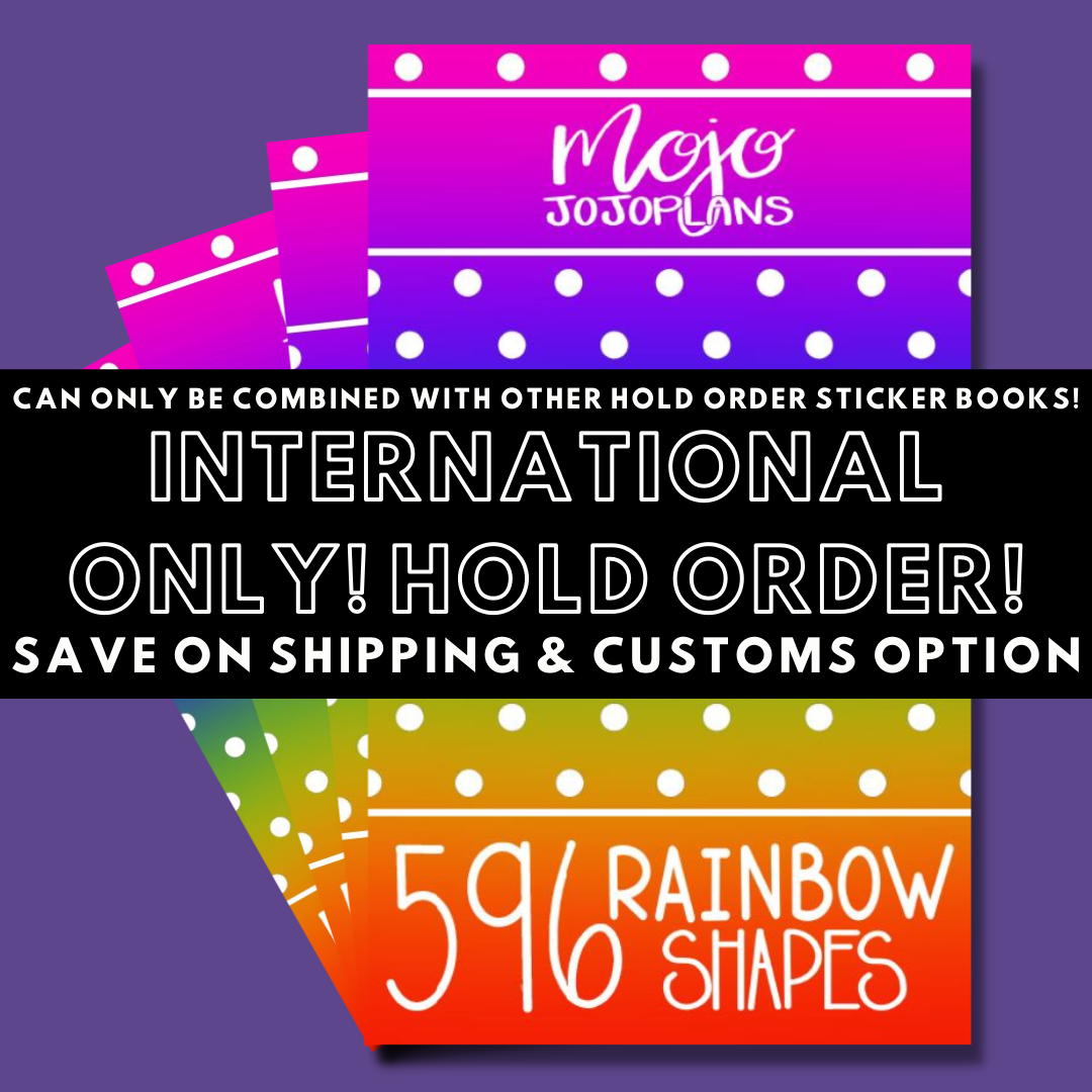 INTERNATIONAL ONLY- Shapes Sticker Books Options (No U.S. Orders)