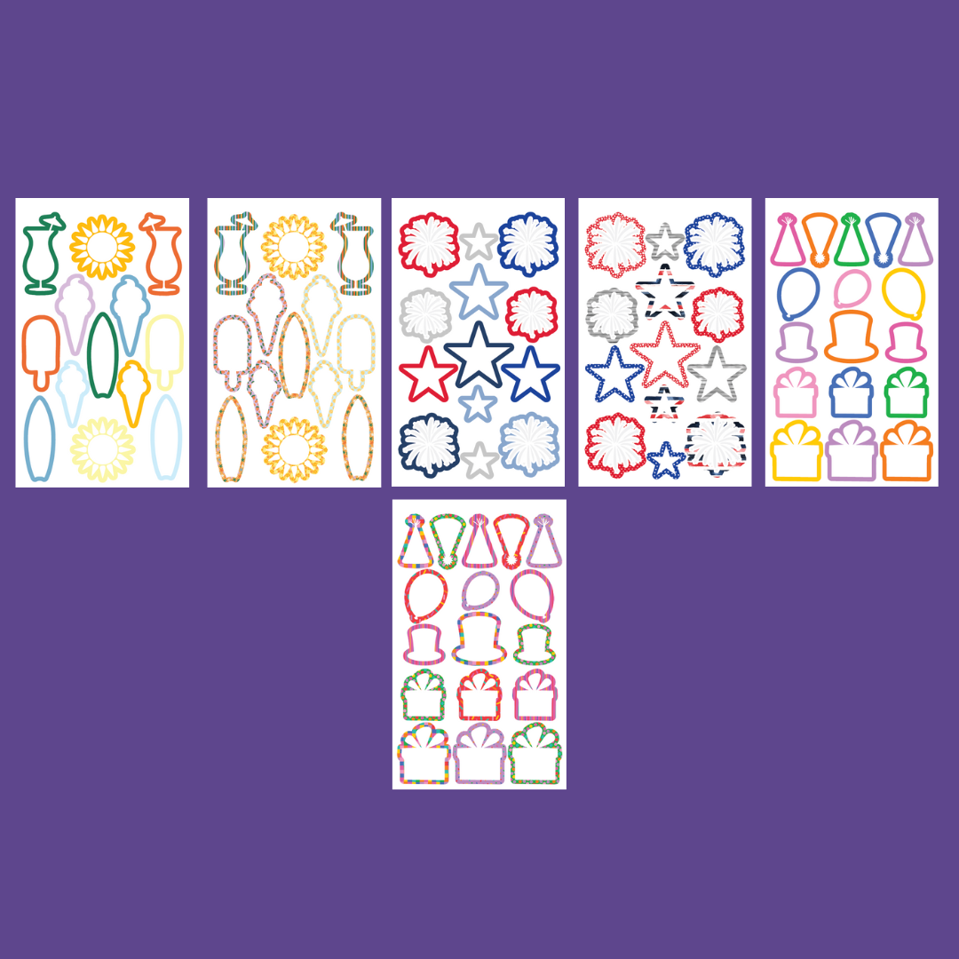 Seasonal Shapes Sticker Book