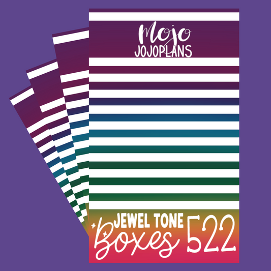 NEW Jewel Tone Boxes Sticker Book
