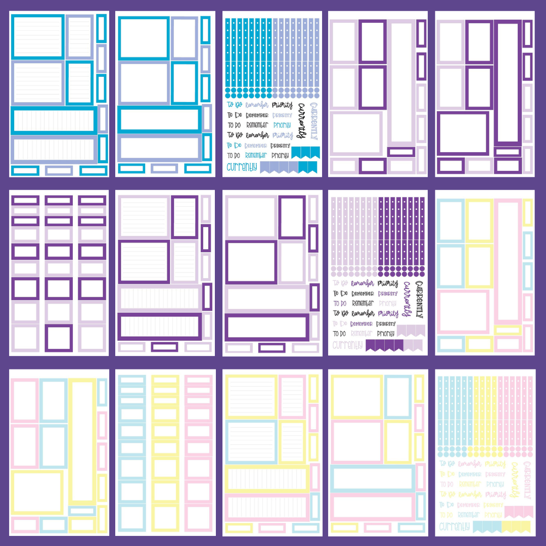 NEW Spring Boxes Sticker Book
