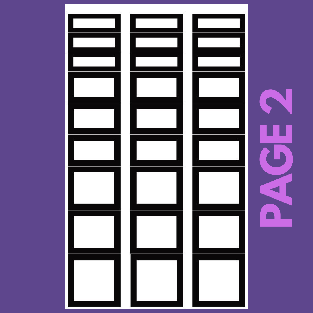 INDIVIDUAL SHEETS Neutral Boxes