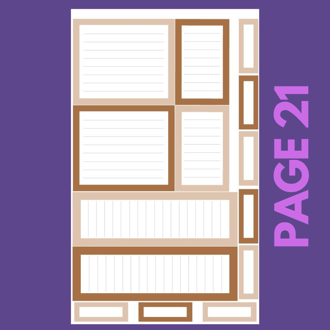 INDIVIDUAL SHEETS Neutral Boxes