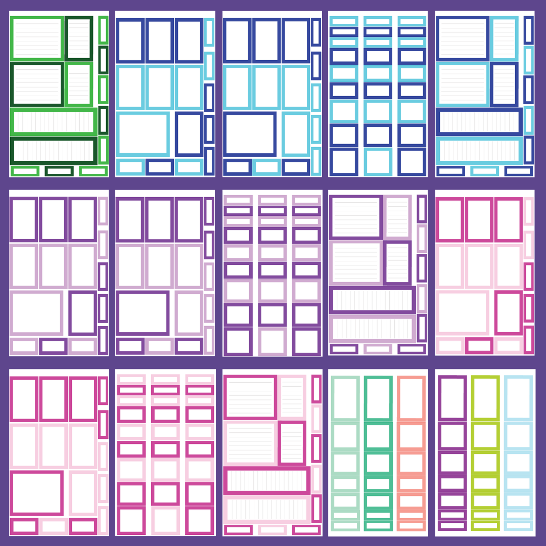 Rainbow Boxes Sticker Book