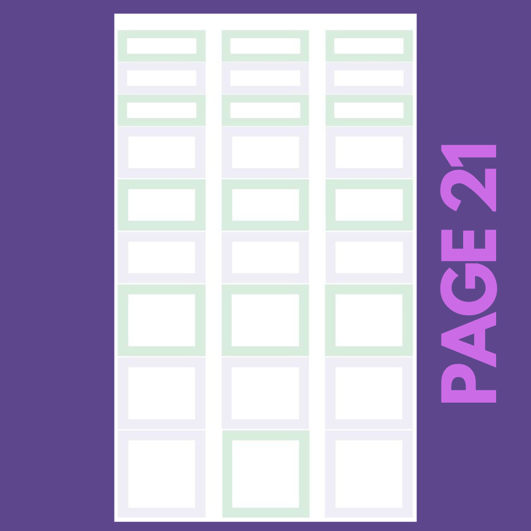 INDIVIDUAL SHEETS Winter Boxes 2.0