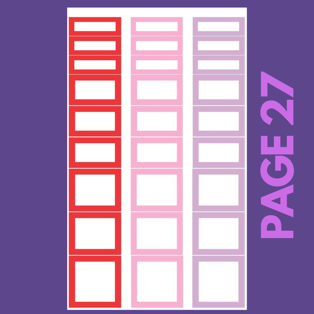 INDIVIDUAL SHEETS Winter Boxes 2.0