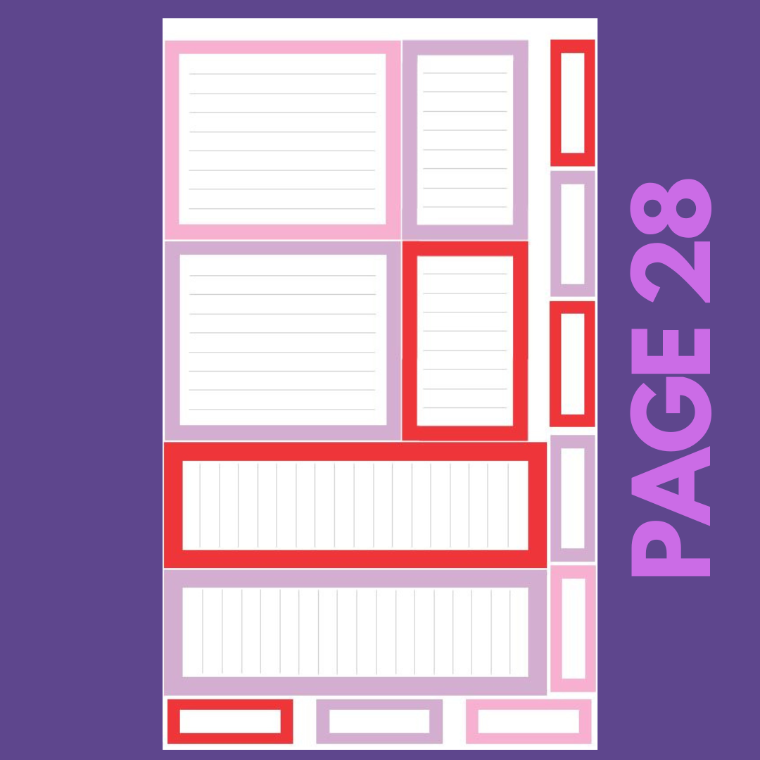 INDIVIDUAL SHEETS Winter Boxes 2.0