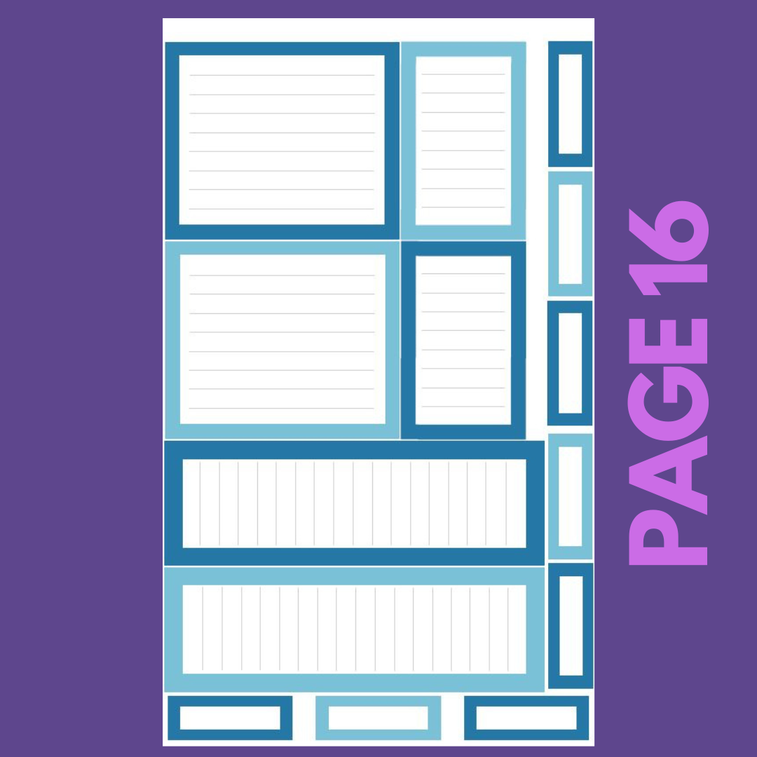 INDIVIDUAL SHEETS Winter Boxes