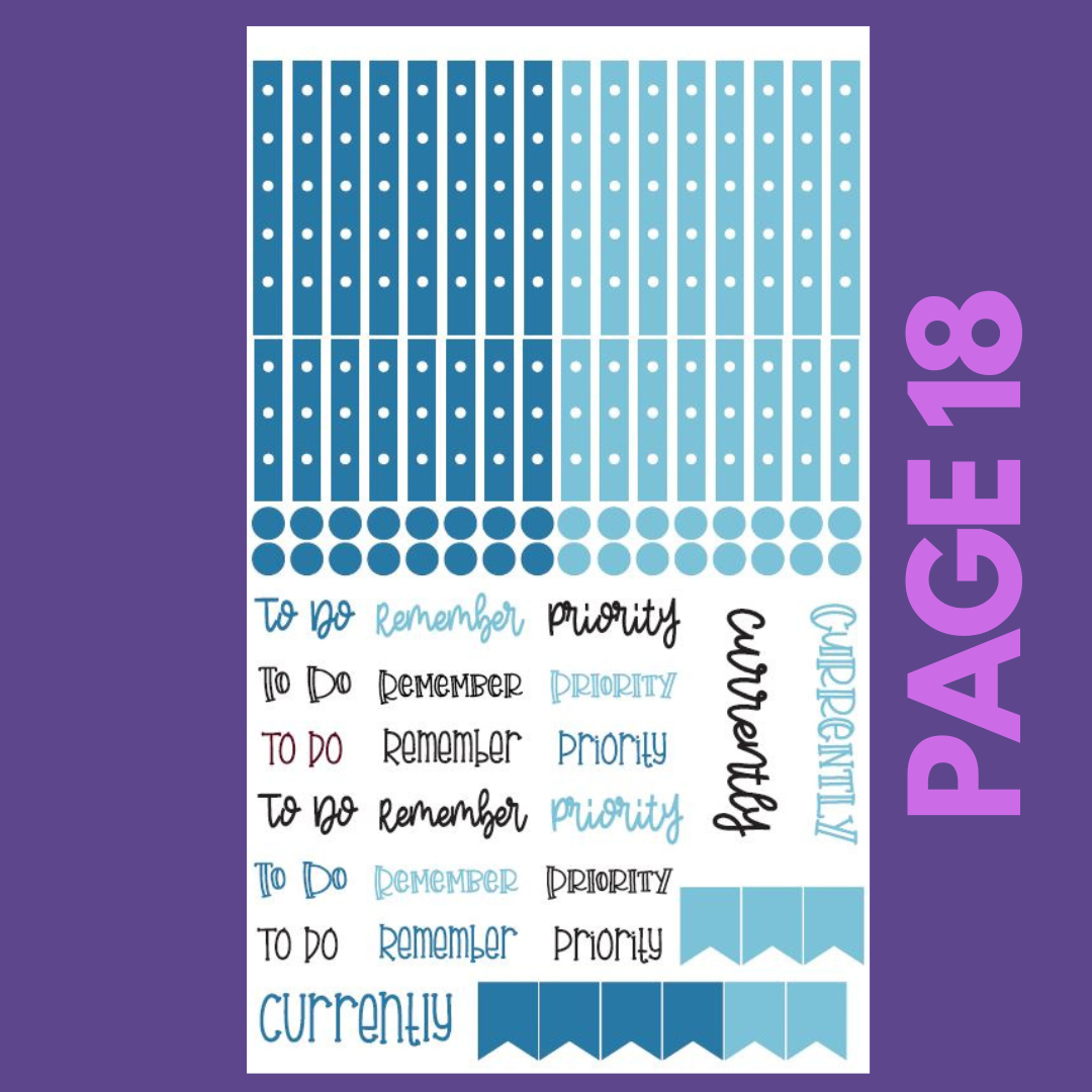 INDIVIDUAL SHEETS Winter Boxes