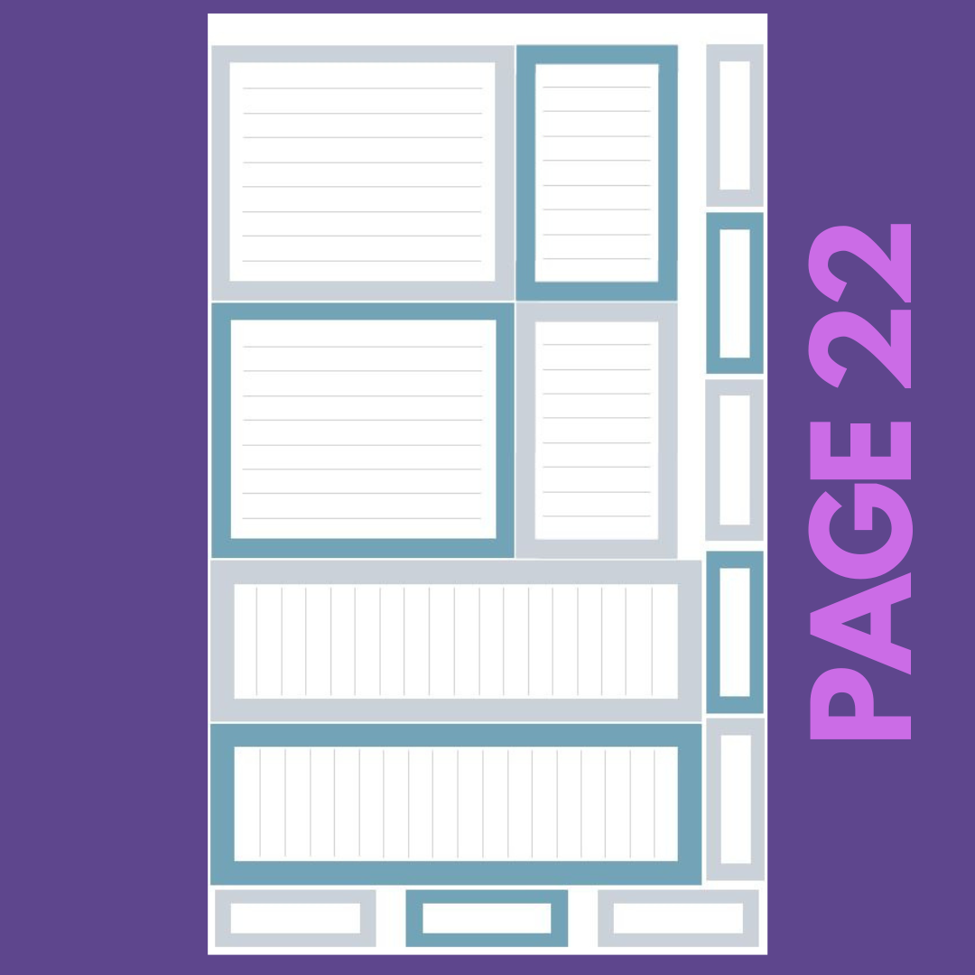 INDIVIDUAL SHEETS Winter Boxes