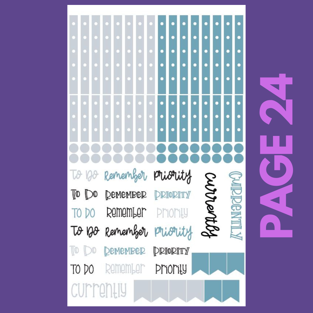 INDIVIDUAL SHEETS Winter Boxes