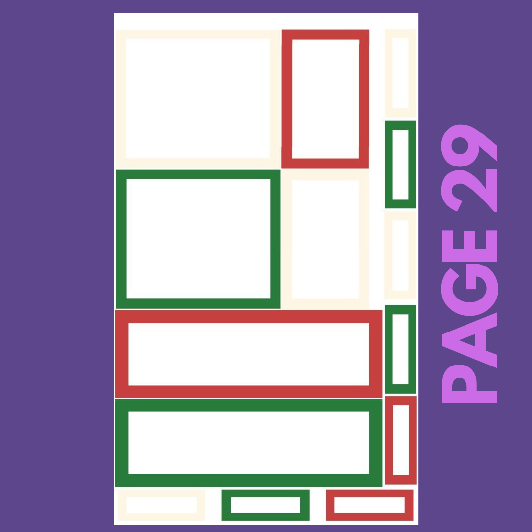 INDIVIDUAL SHEETS Winter Boxes