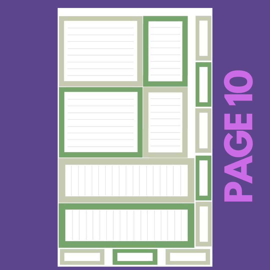 INDIVIDUAL SHEETS Winter Boxes