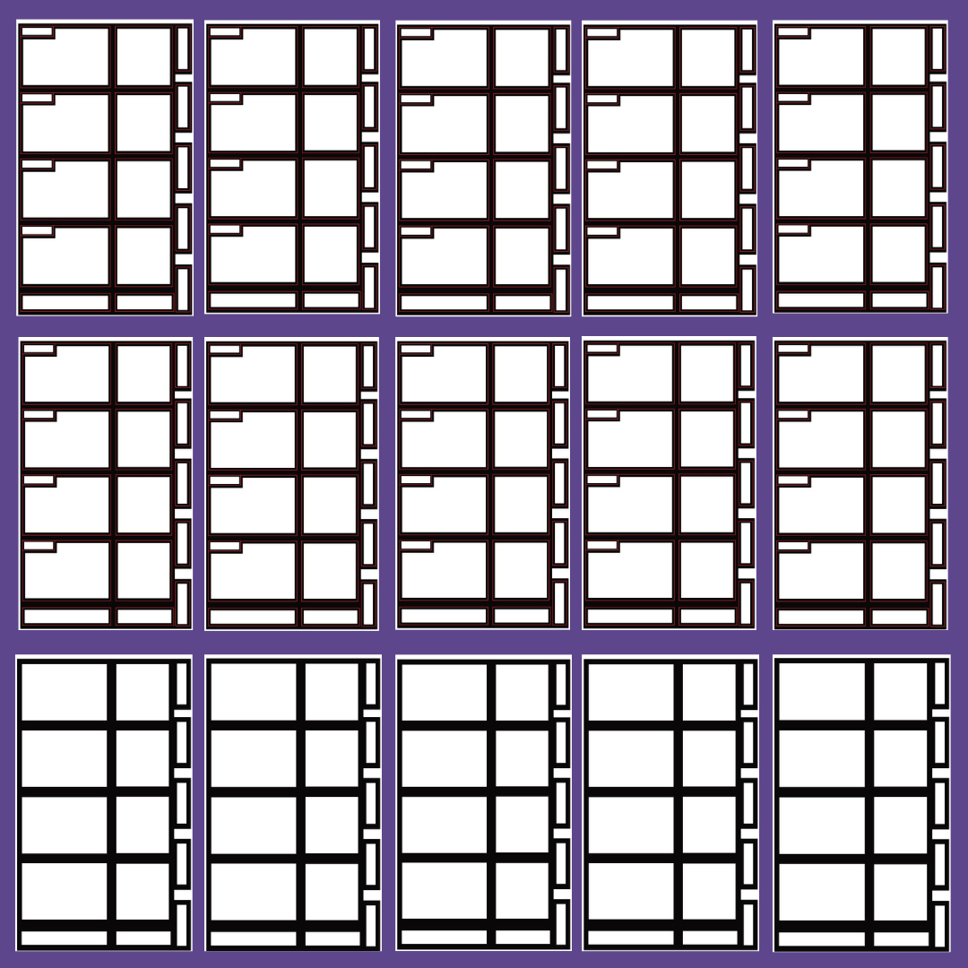 Black Dashboard Boxes Sticker Book- FINAL SALE