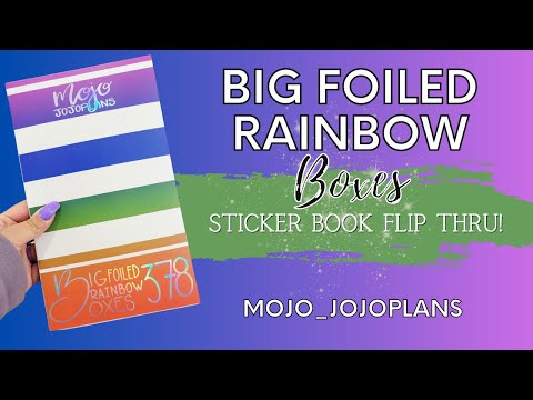 BIG FOIL Rainbow Boxes Sticker Book