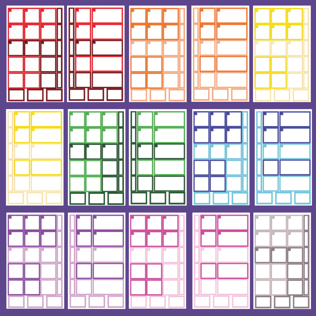 Monthly Boxes Sticker Book