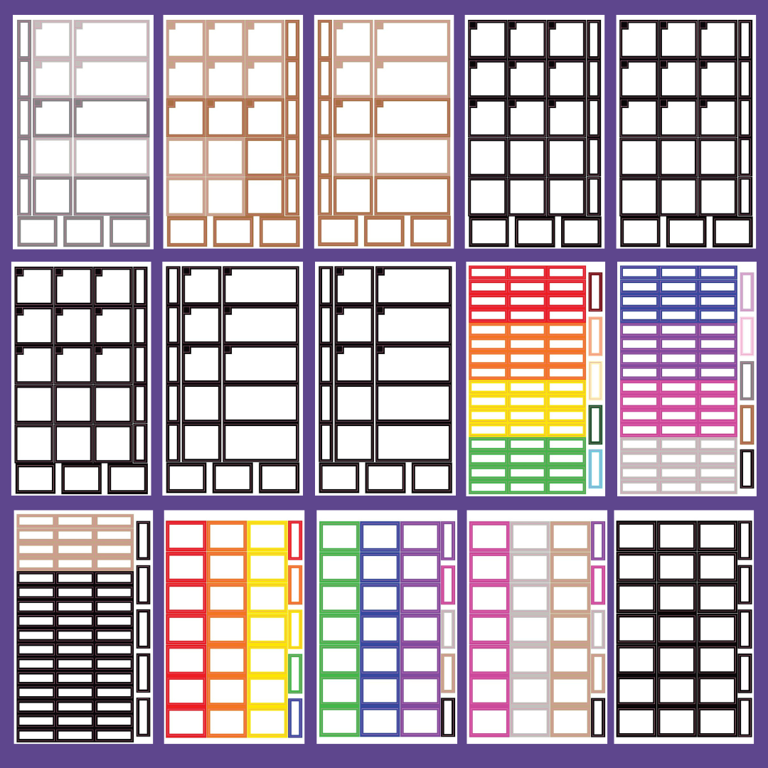 Monthly Boxes Sticker Book
