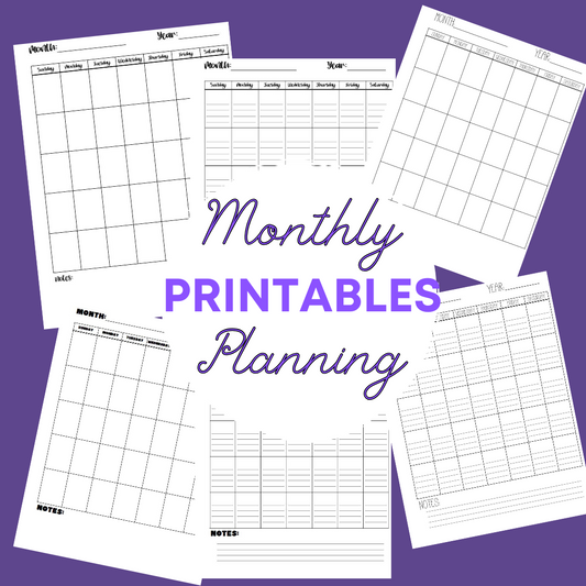 Monthly Planning Sheet