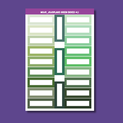 Rainbow Boxes Sampler Sheets (Individual)