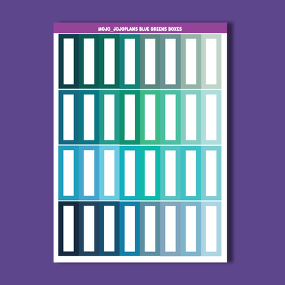 Rainbow Boxes Sampler Sheets (Individual)