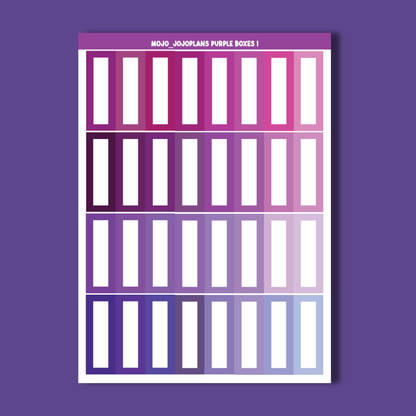 Rainbow Boxes Sampler Sheets (Individual)