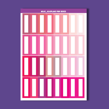 Rainbow Boxes Sampler Sheets (Individual)