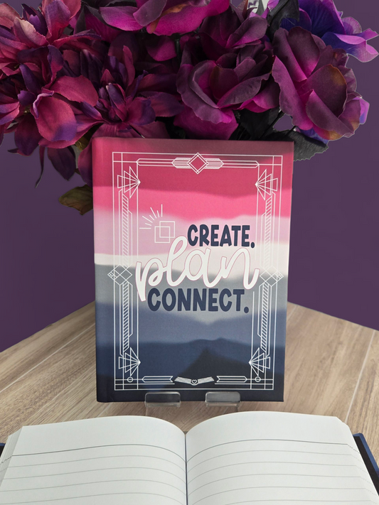 CPC- Create. Plan. Connect (Red) Hardcover Journal