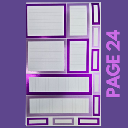 INDIVIDUAL SHEETS FOIL Rainbow Boxes
