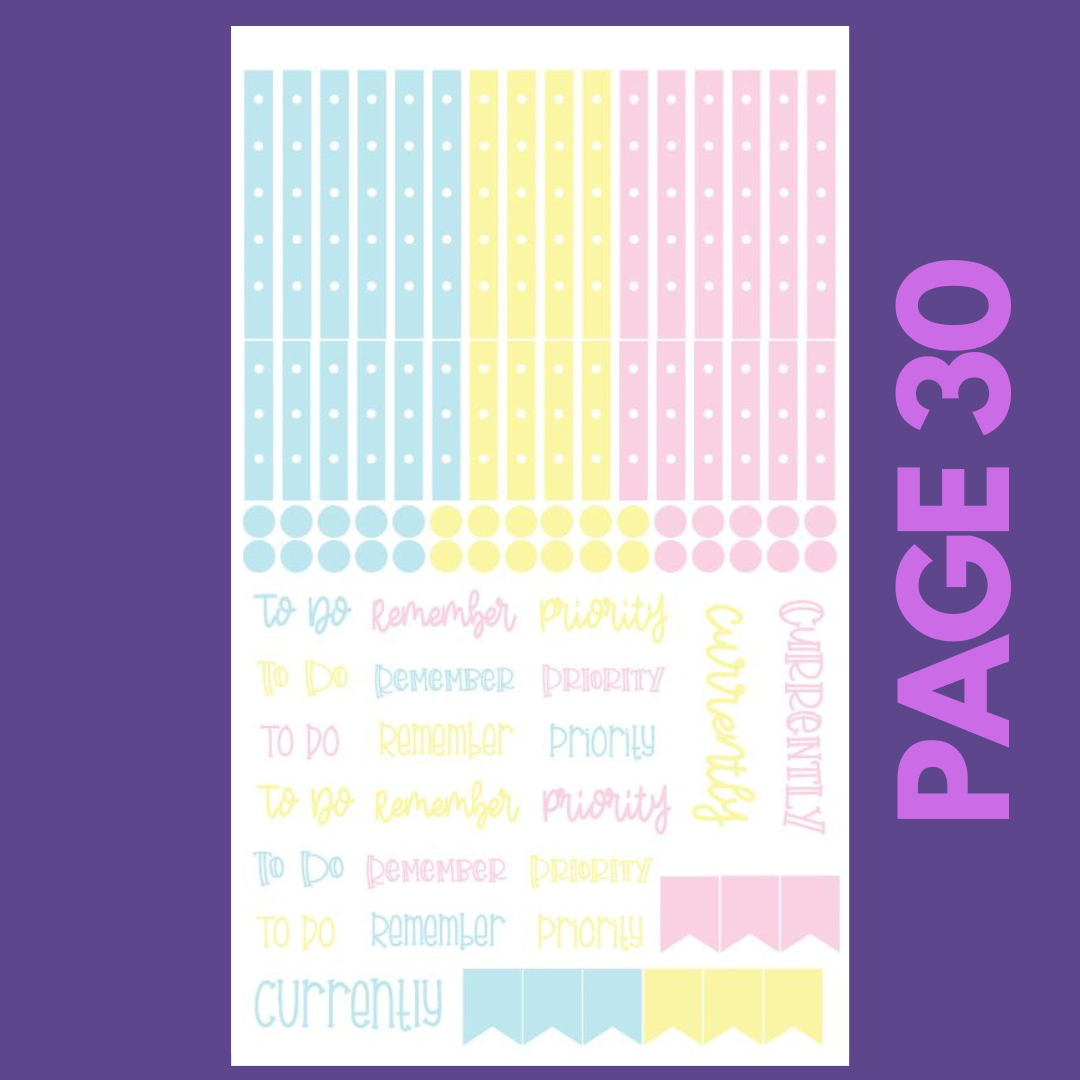 INDIVIDUAL SHEETS Spring Boxes