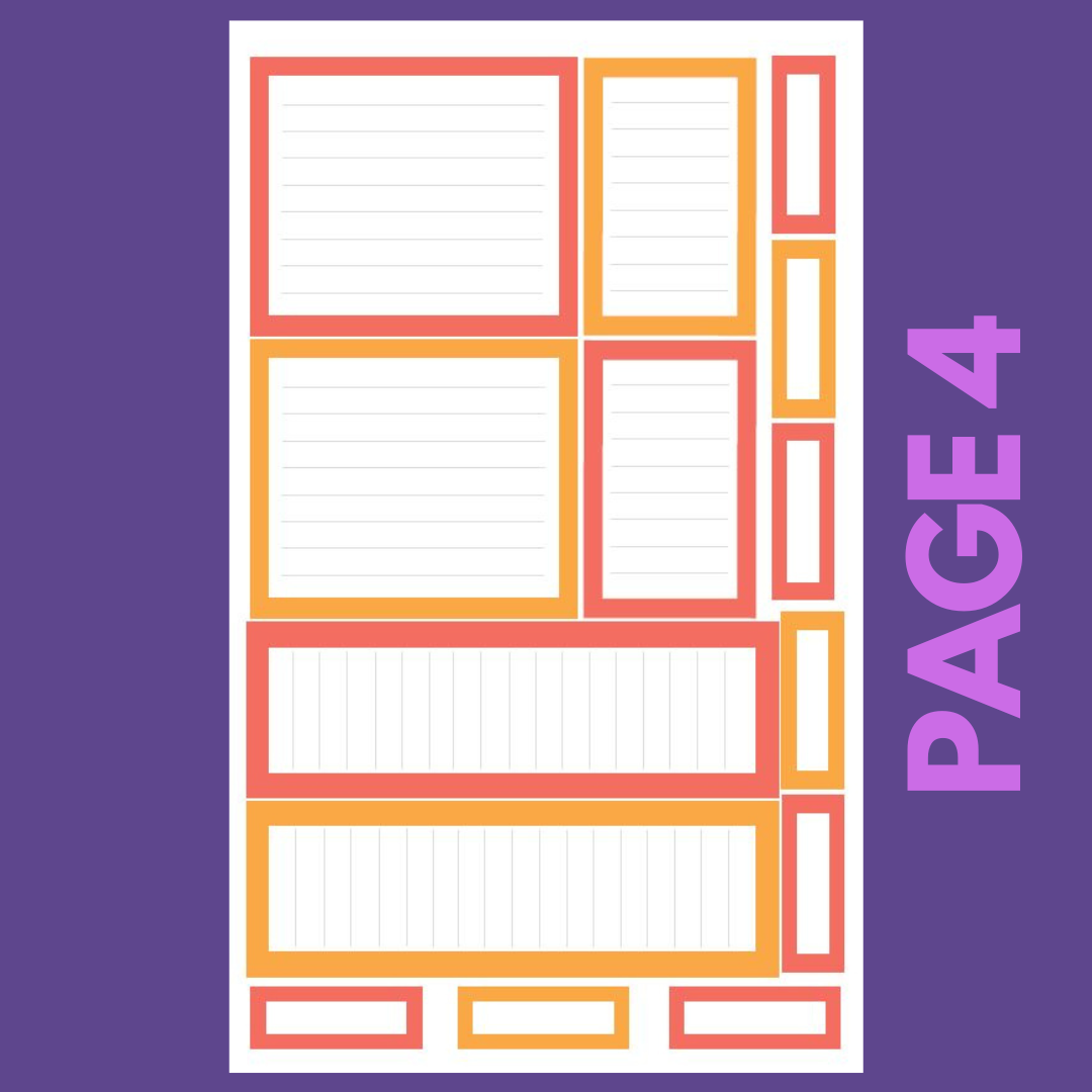 INDIVIDUAL SHEETS Spring Boxes