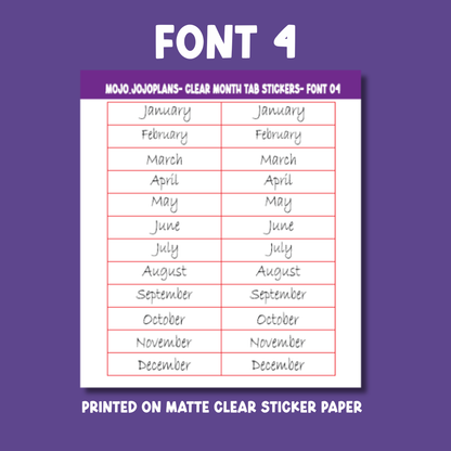 Date the Dates Month Tab Sticker Sheet