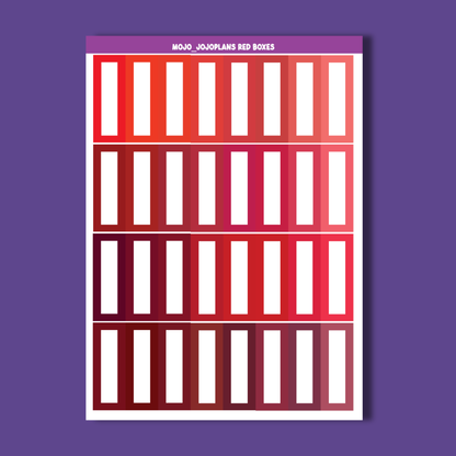 Rainbow Boxes Sampler Sheets (Individual)