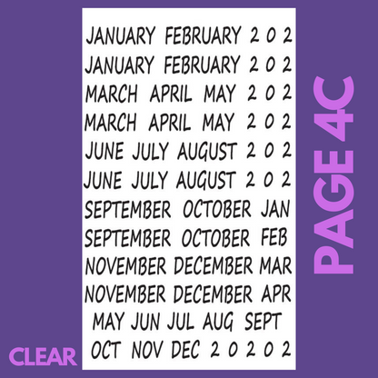 INDIVIDUAL SHEETS Date It