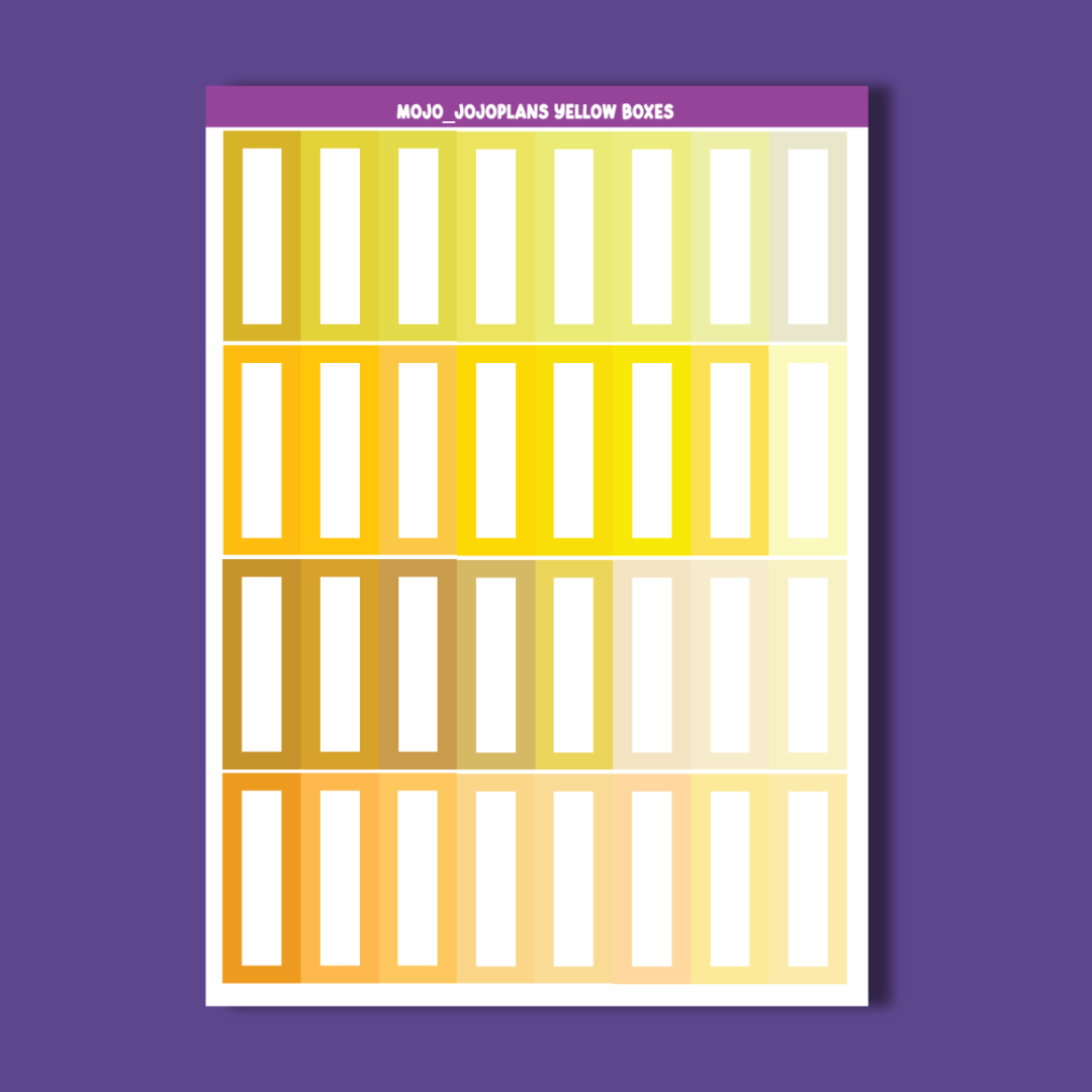 Rainbow Boxes Sampler Sheets (Individual)