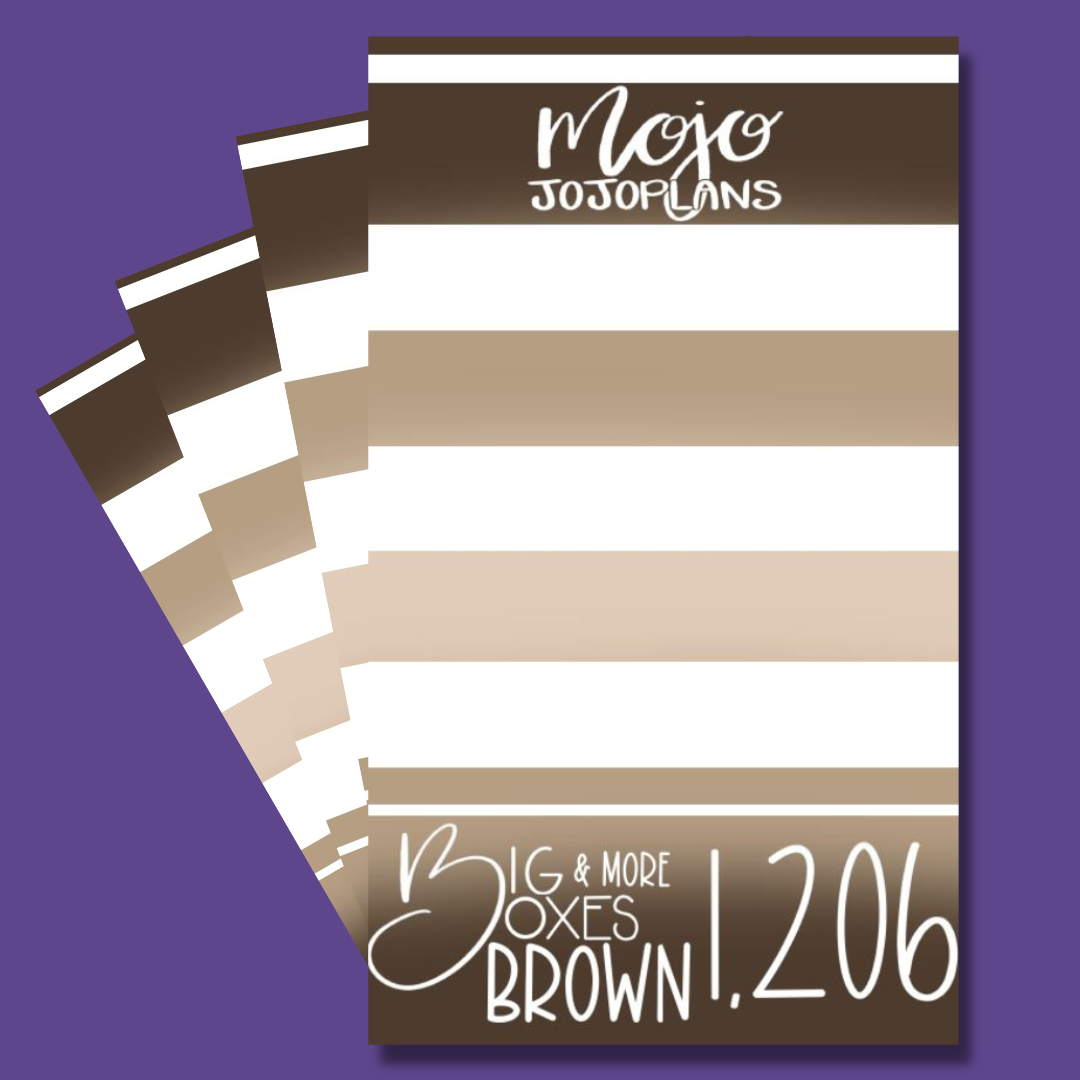 BIG Brown Boxes & More Sticker Book